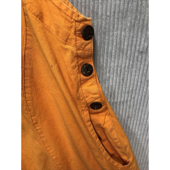 Himalaya Handmade Harem Jumpsuit Overall Orange L/XL Boho Hippie Grunge Romper - Picture 2 of 12